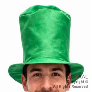 SOMBRERO GALERA SAN PATRICIO VERDE LISA x 1